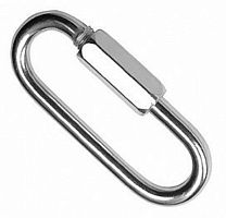 Карабин винтовой нержавейка Госкреп DIN 9077 6мм (1 шт)  картинка